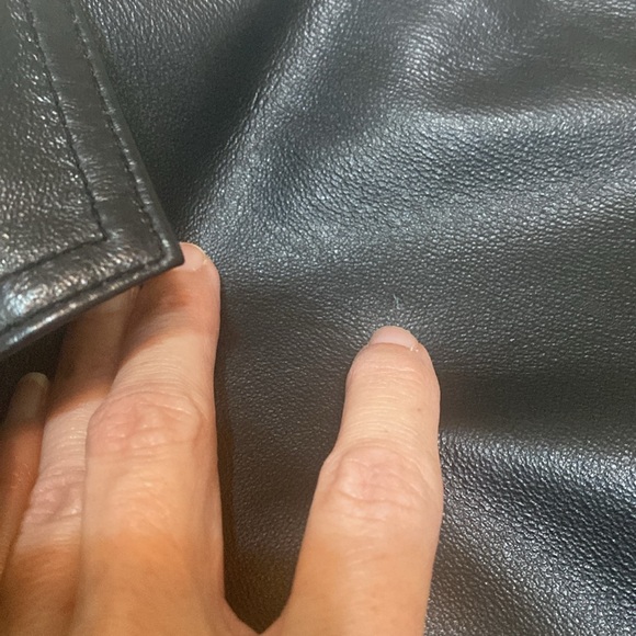 90’s CLIO Black Leather Blazer Jacket Size 10 - Picture 14 of 14